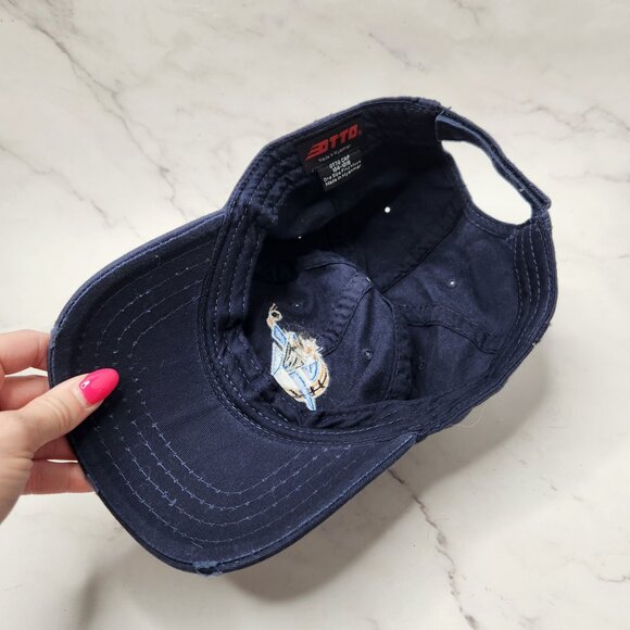 VTG Otto Washington Wizards Blue Baseball Hat Embroidered *Retired Logo* OS - Picture 4 of 5